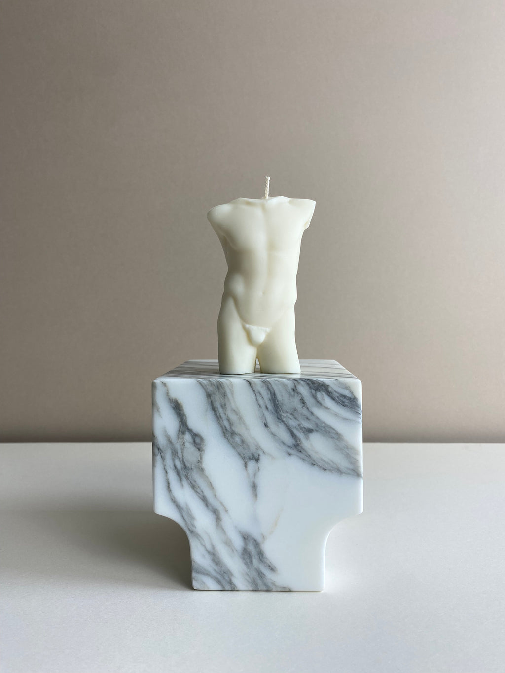 Male Torso Candle