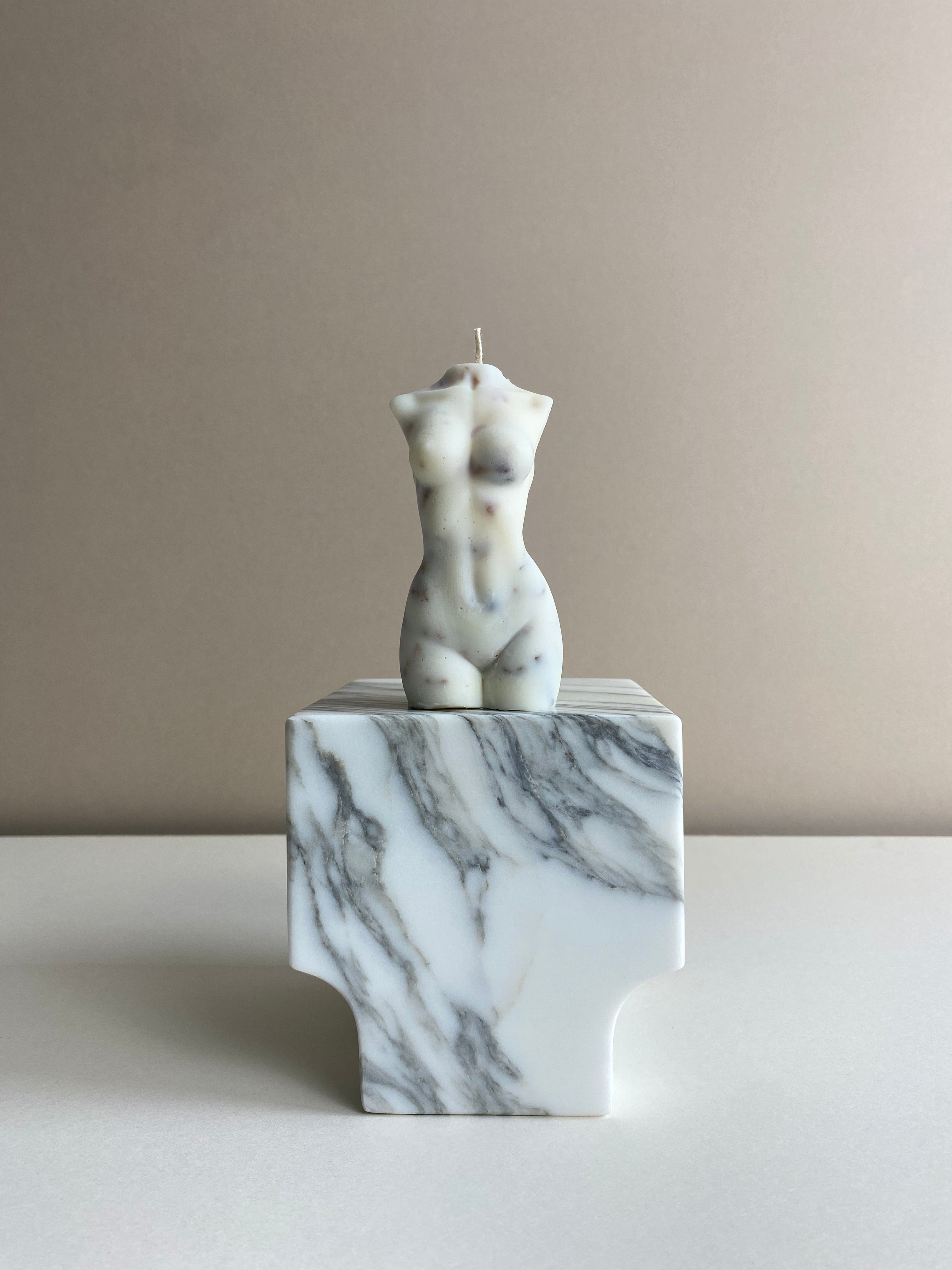 Damascus Rose Female Torso Candle