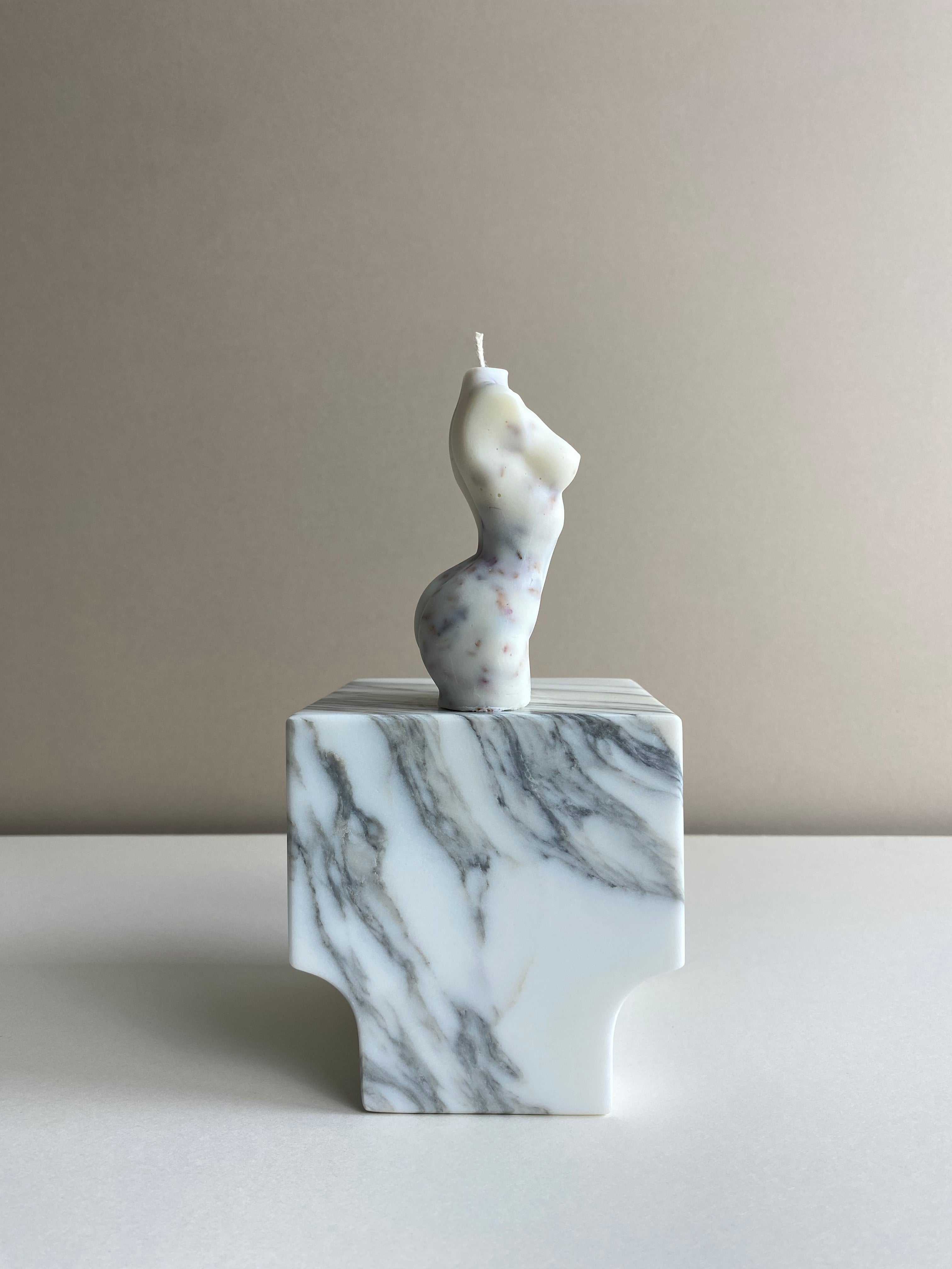 Damascus Rose Female Torso Candle