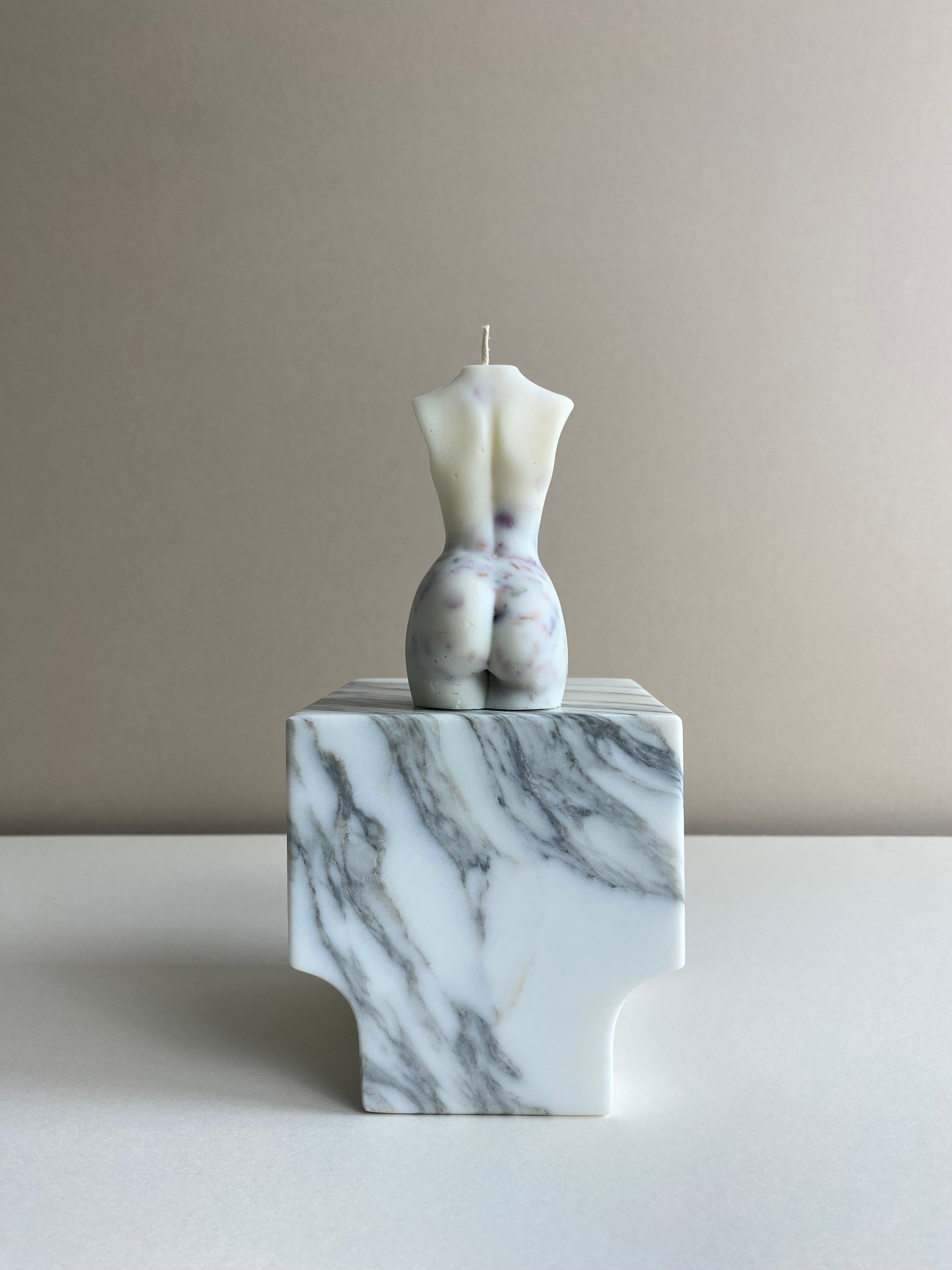 Damascus Rose Female Torso Candle