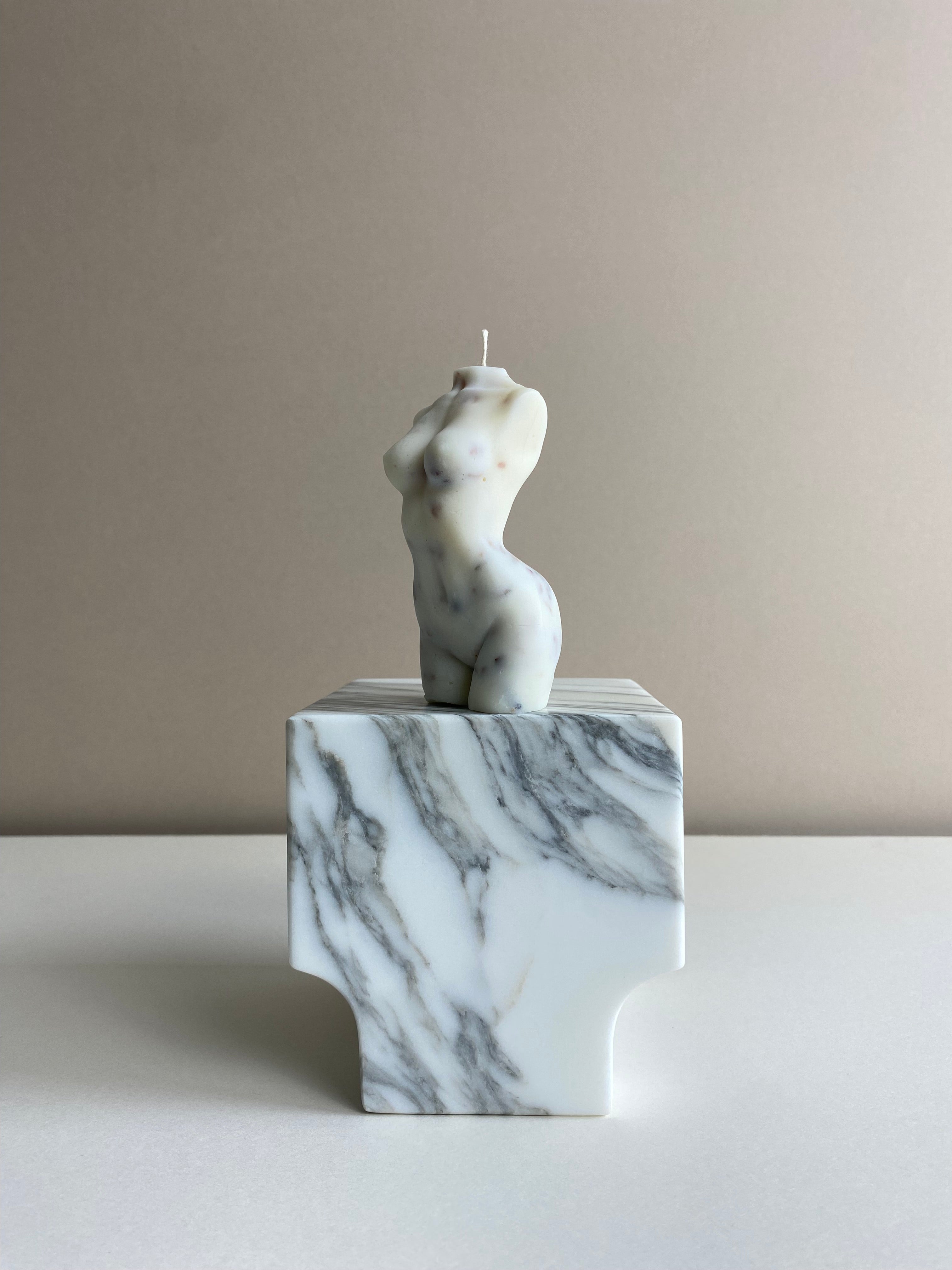 Damascus Rose Female Torso Candle