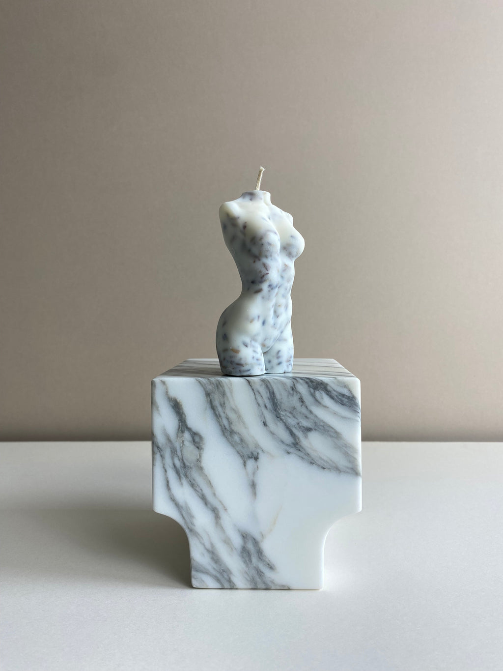 Lavender Female Torso Candle