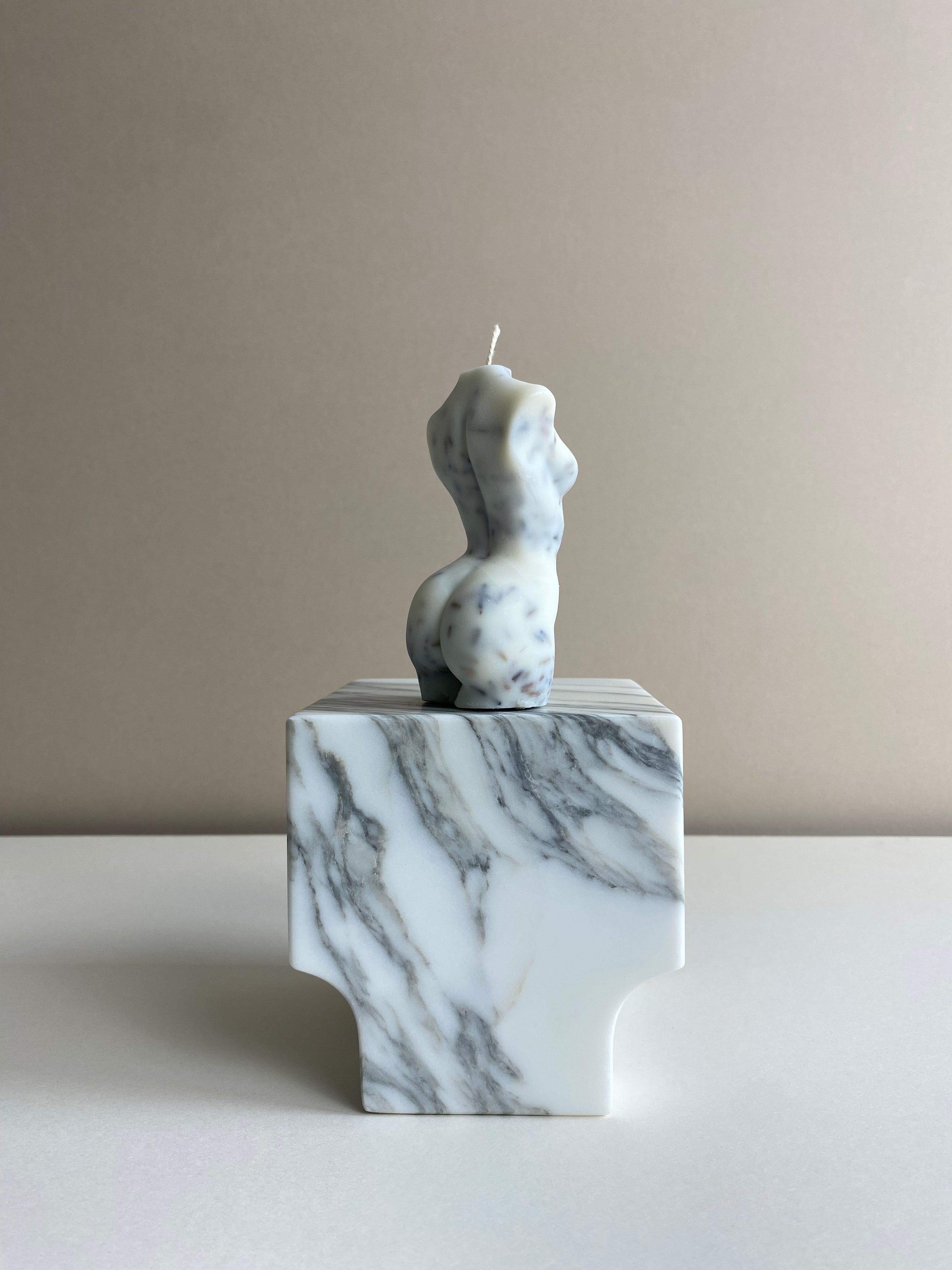 Lavender Female Torso Candle