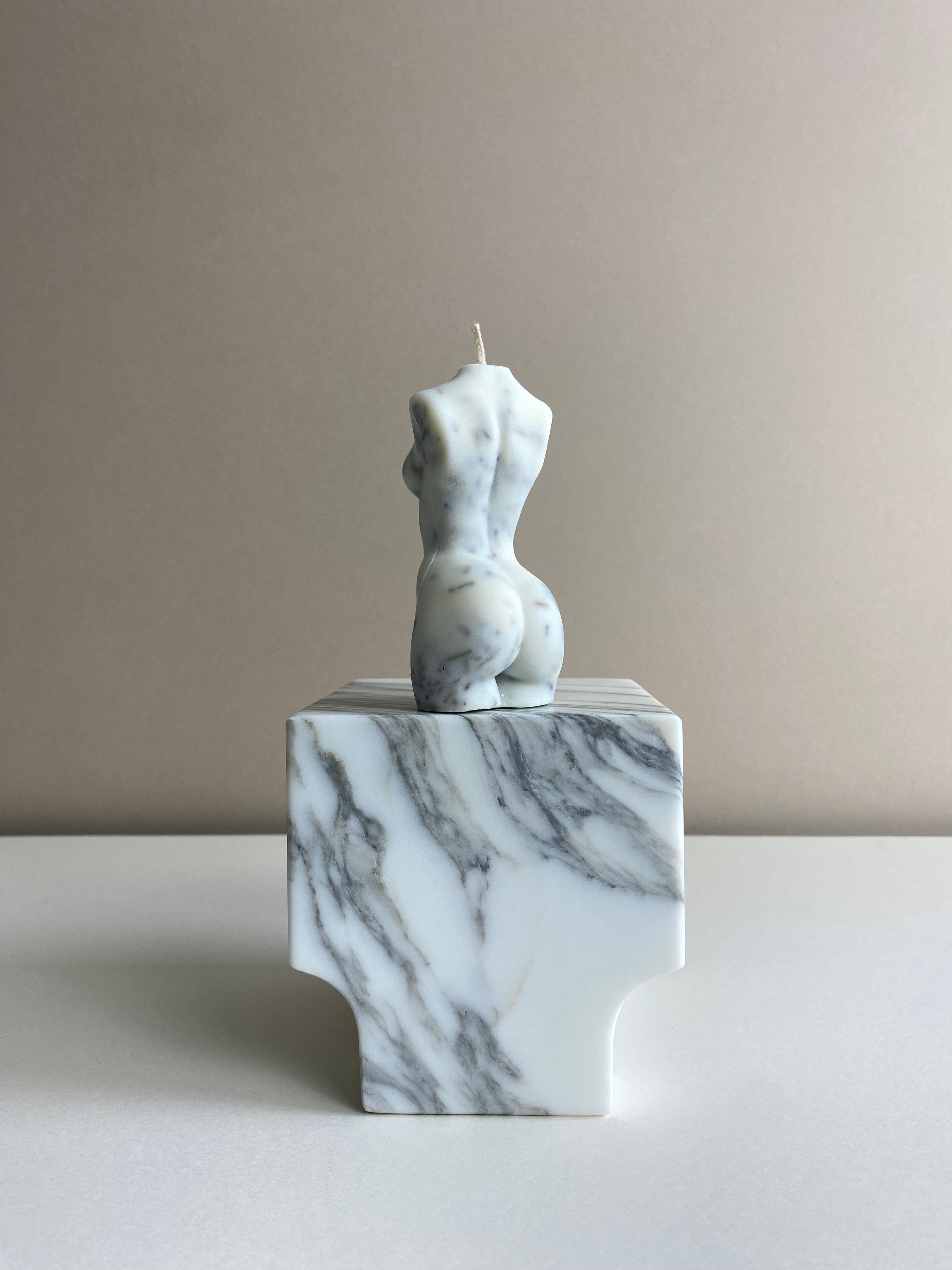 Lavender Female Torso Candle