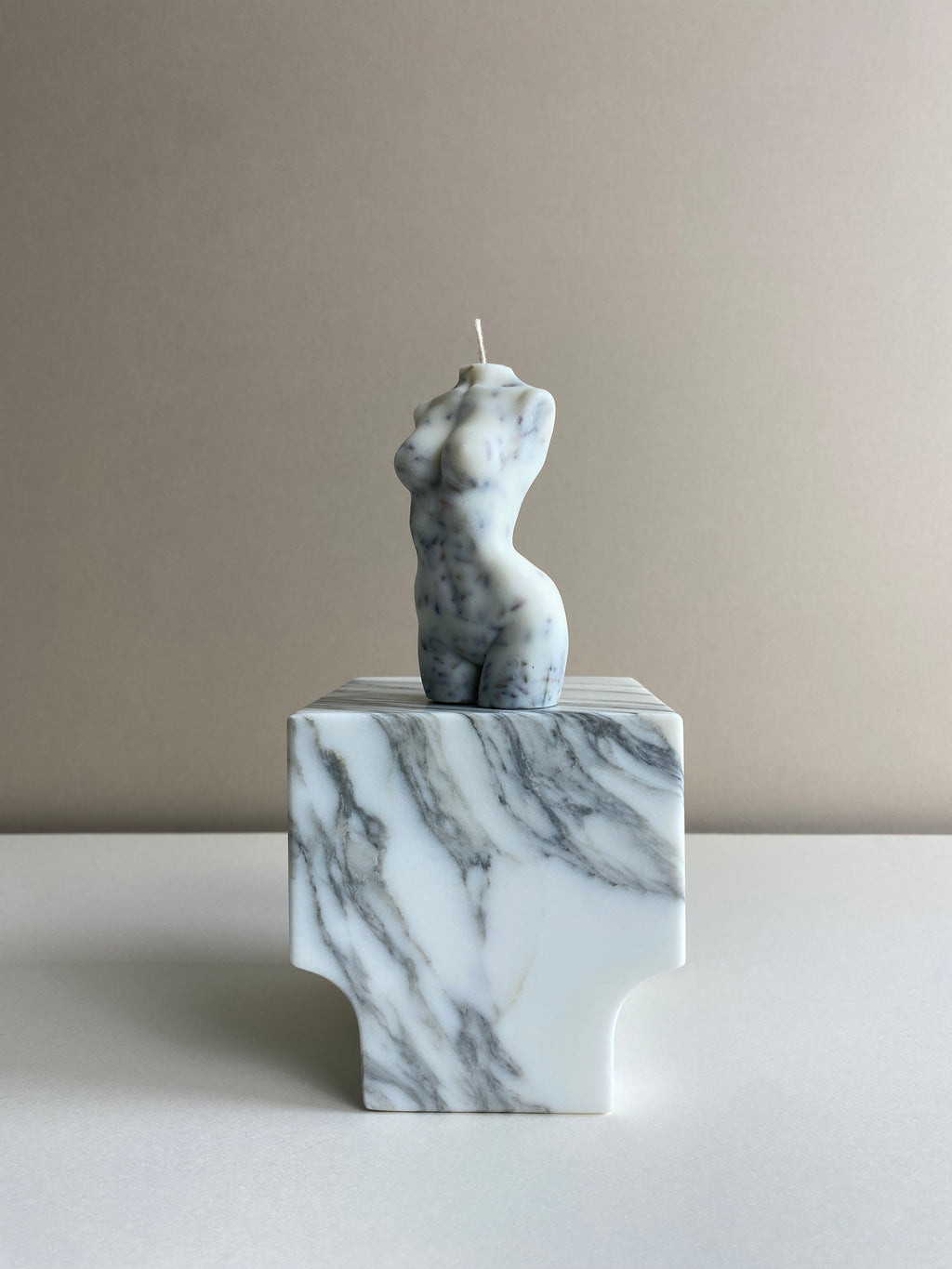 Lavender Female Torso Candle