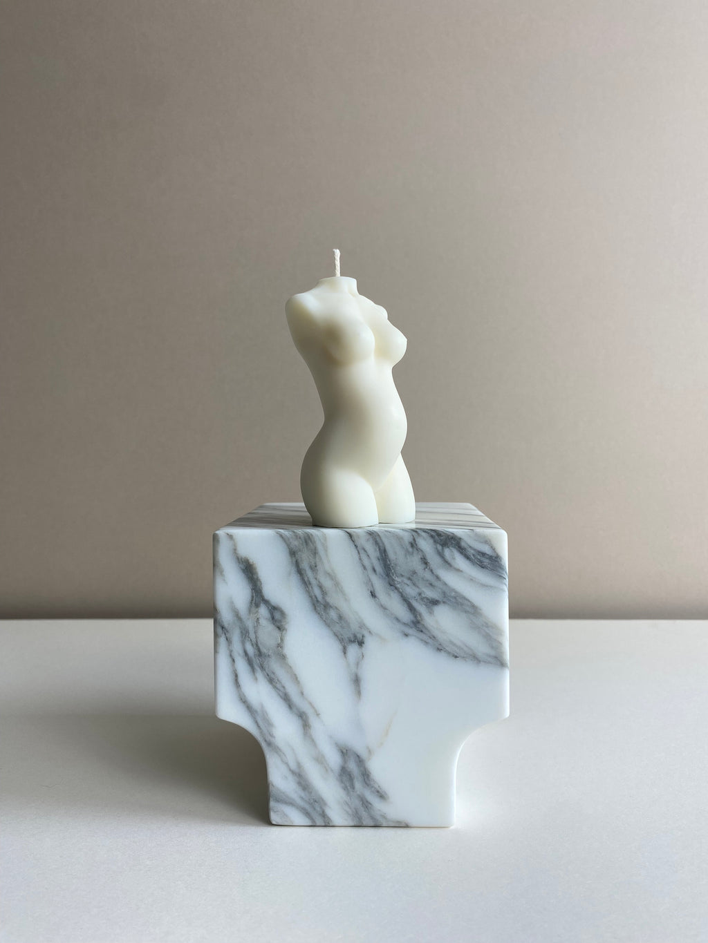 Pregnant Lady Torso Candle