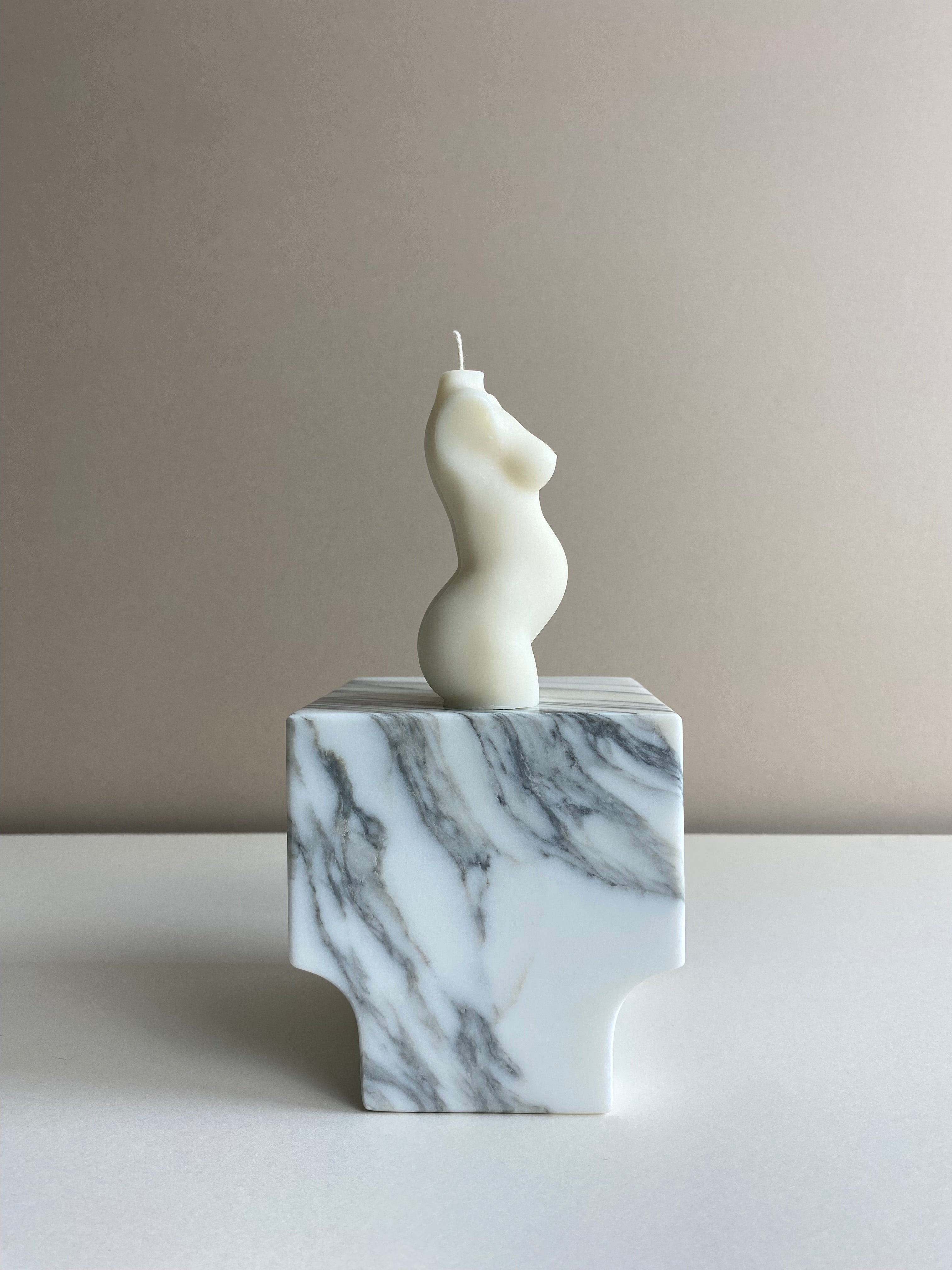 Pregnant Lady Torso Candle