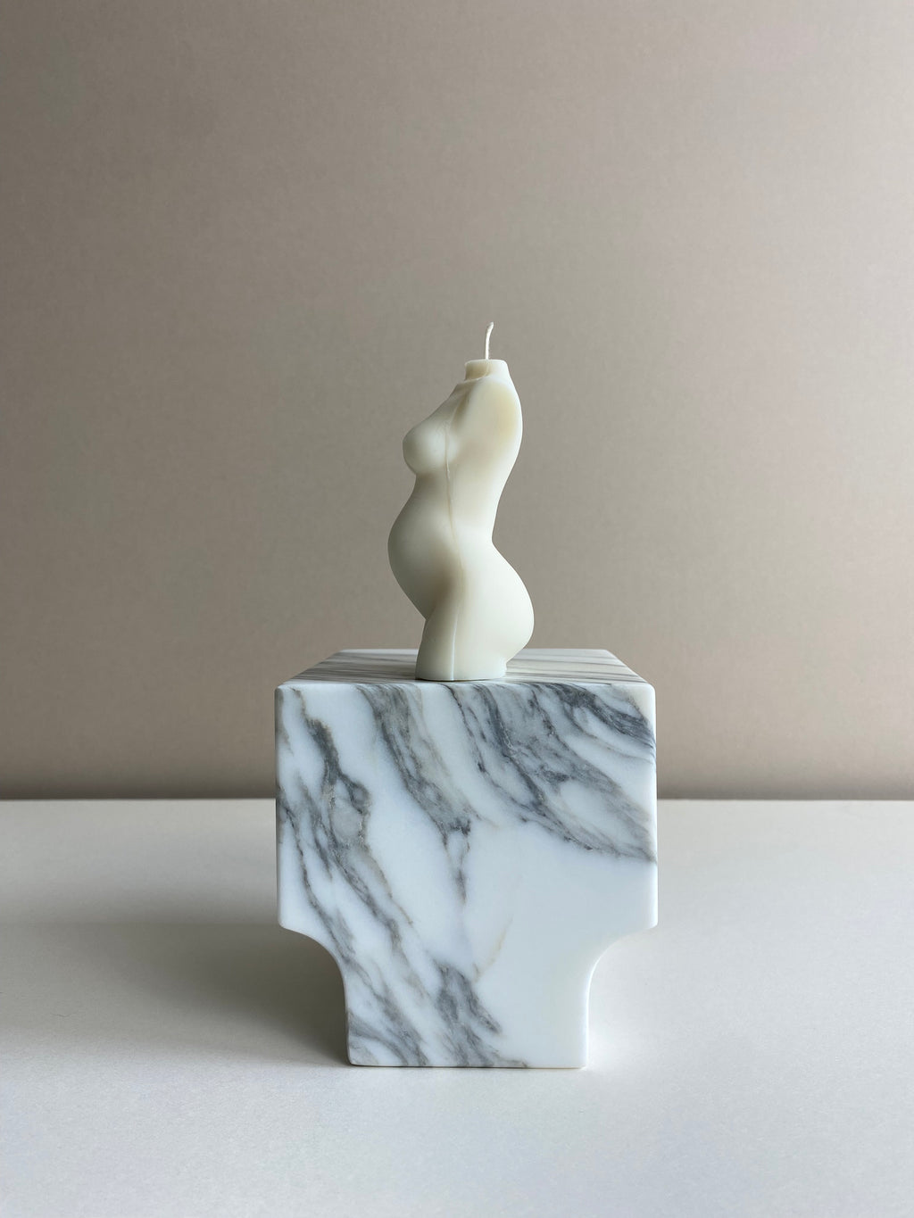 Pregnant Lady Torso Candle