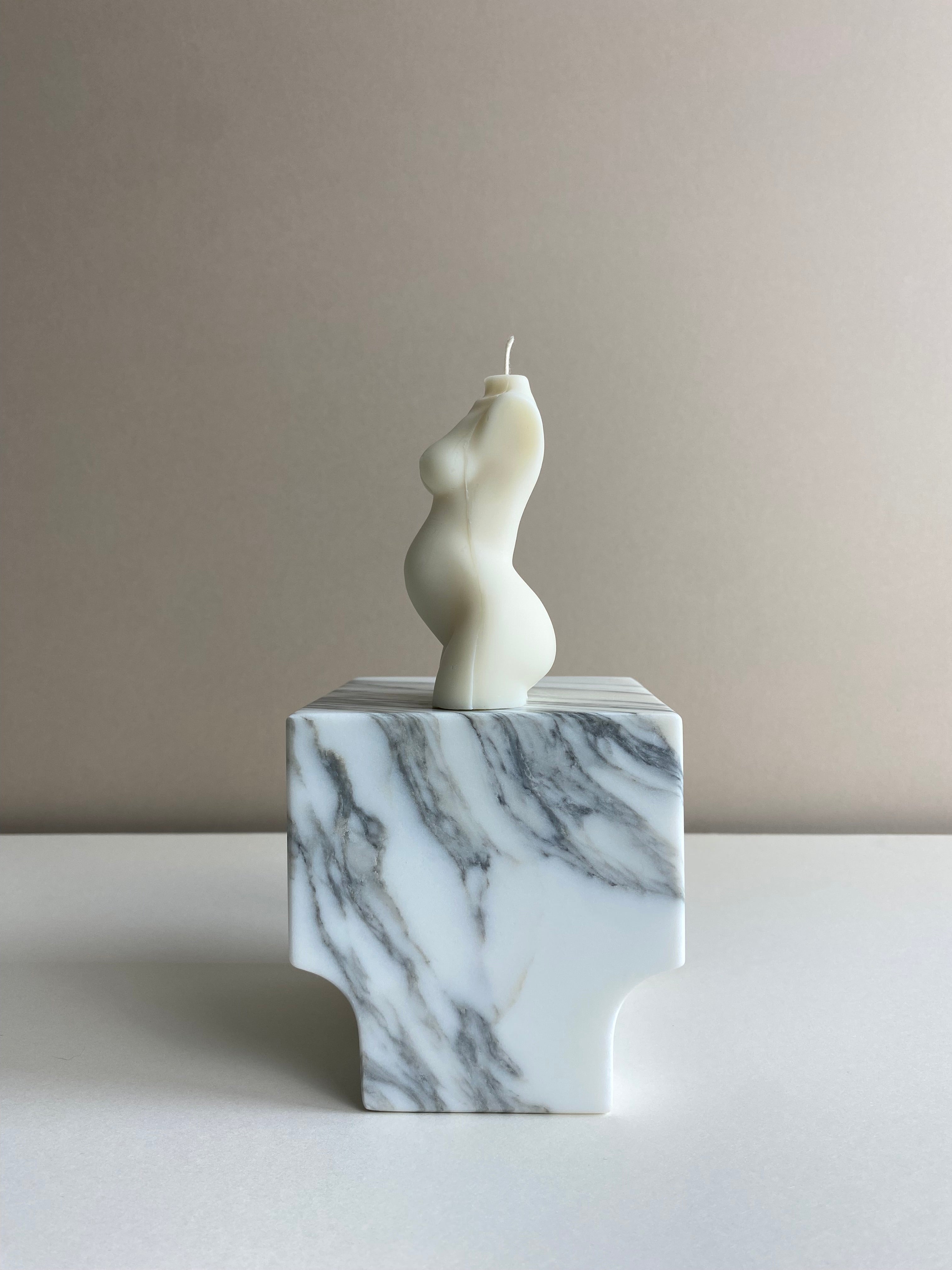 Pregnant Lady Torso Candle