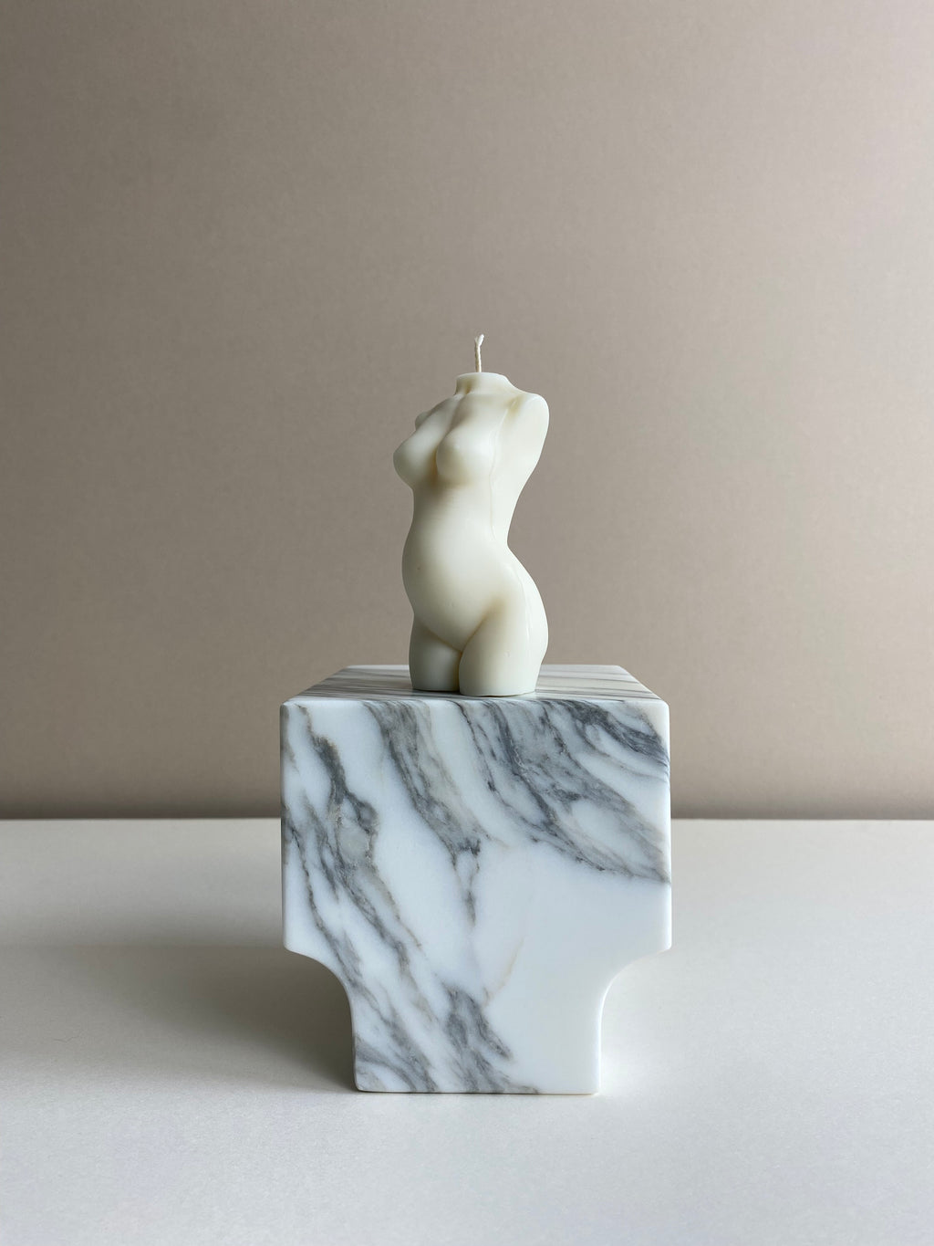 Pregnant Lady Torso Candle