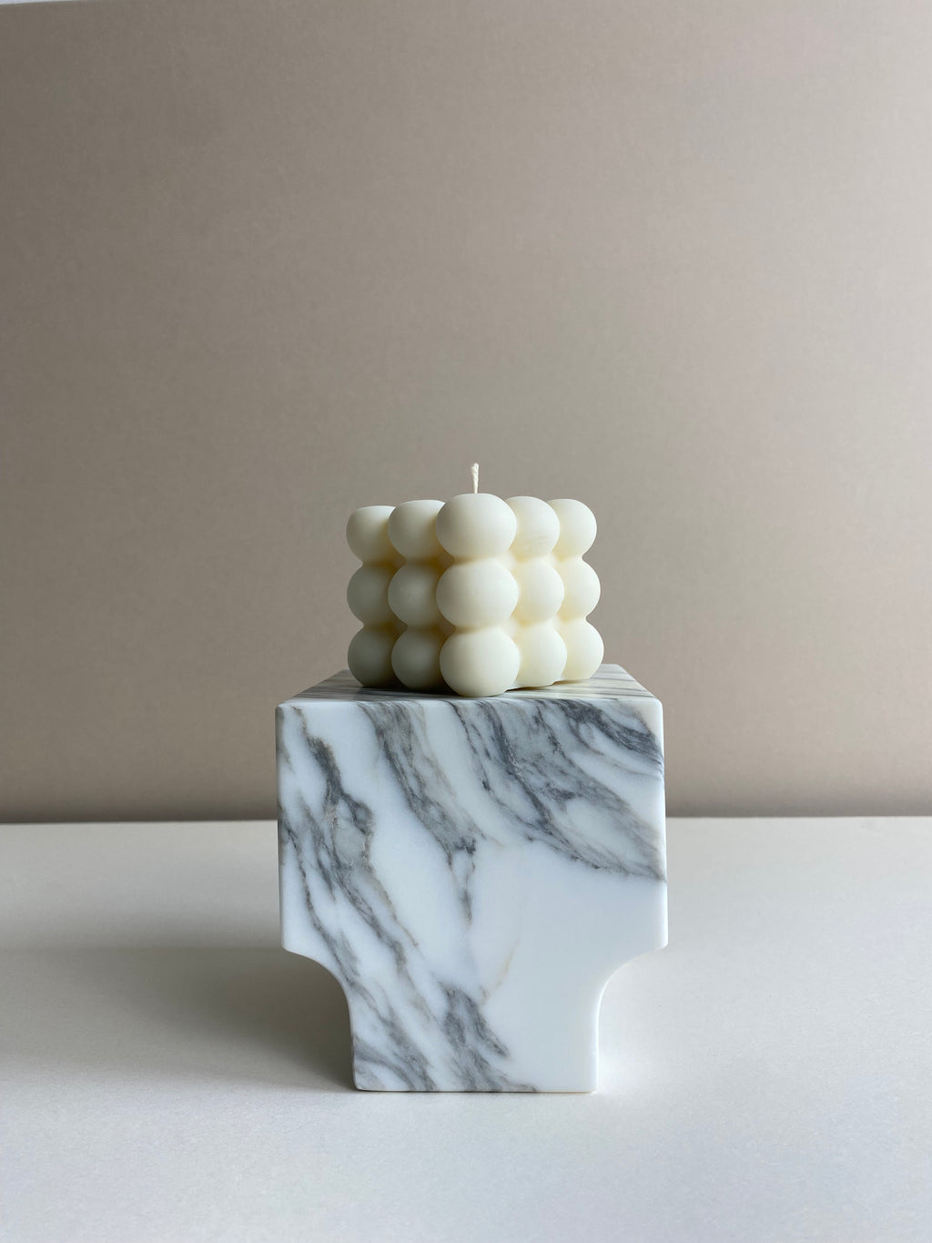 Large Bubble Cube Candle