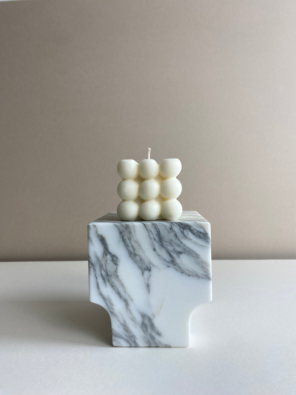 Large Bubble Cube Candle