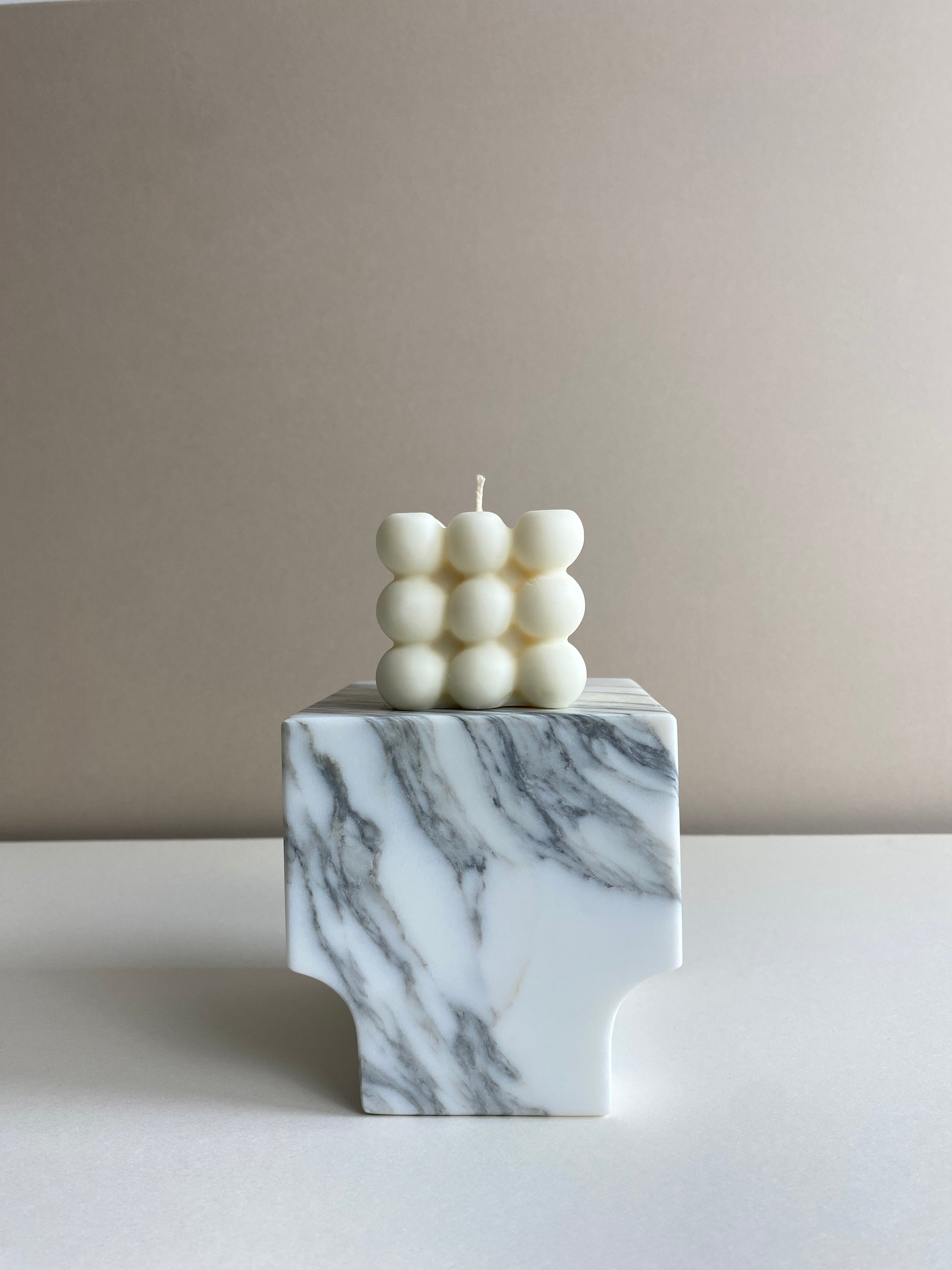 Large Bubble Cube Candle