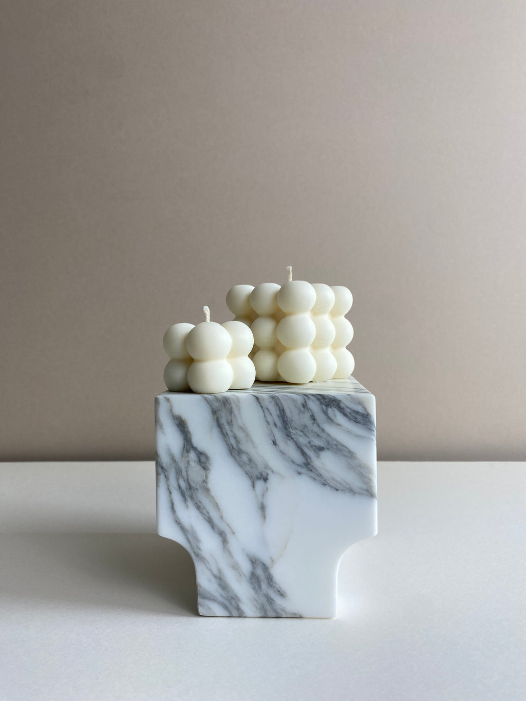 Large Bubble Cube Candle