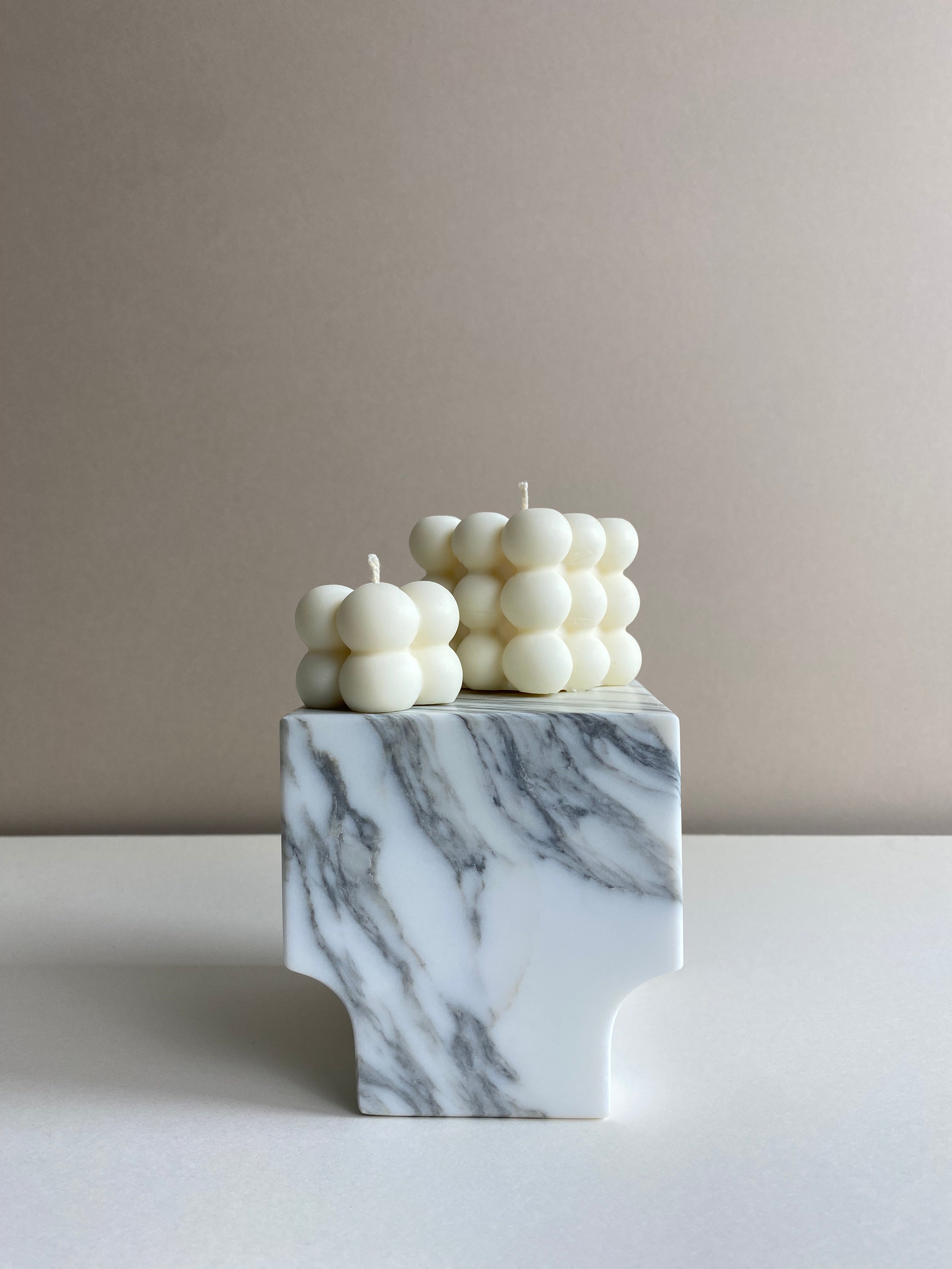 Large Bubble Cube Candle