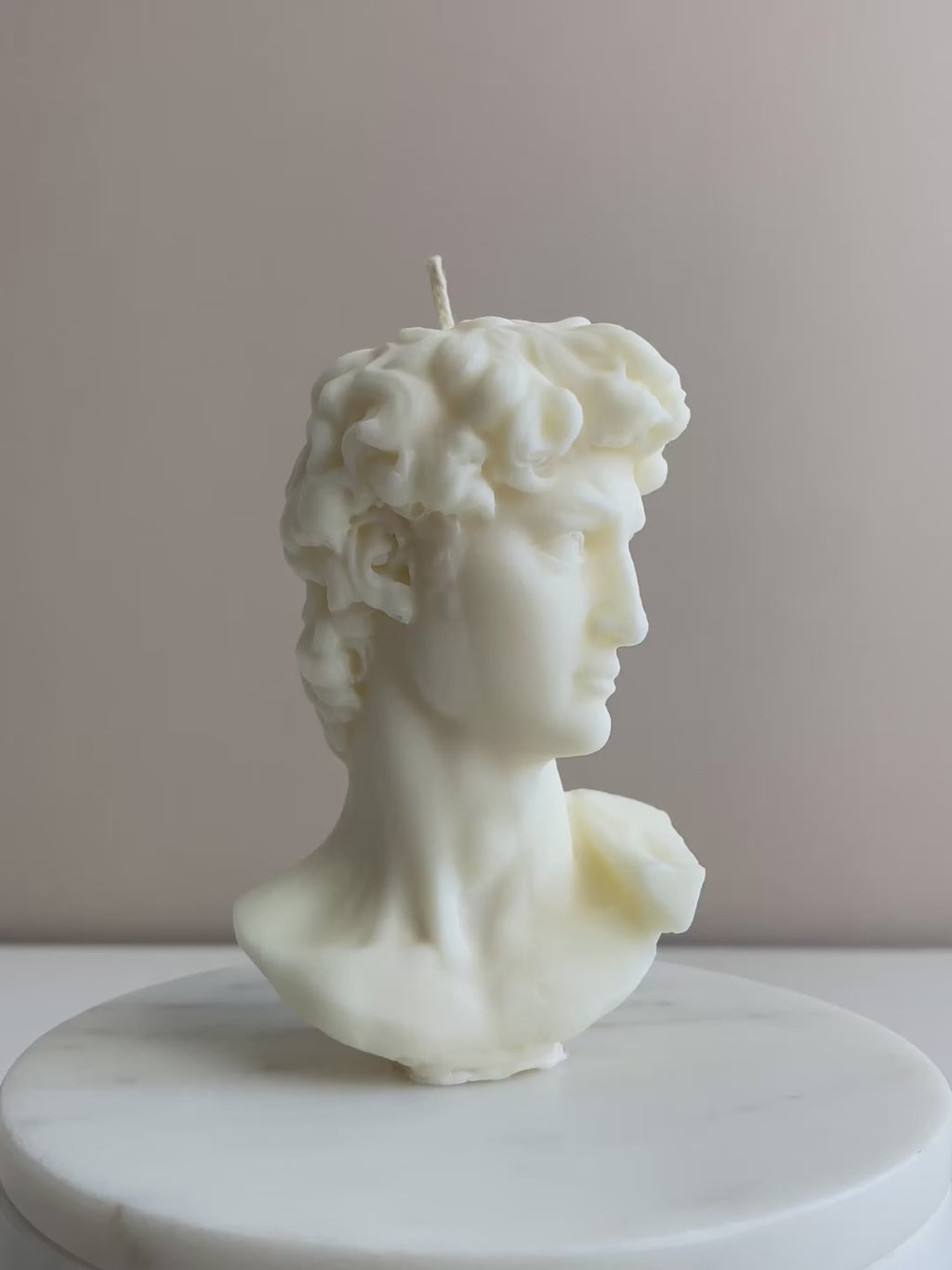 David Bust Candle