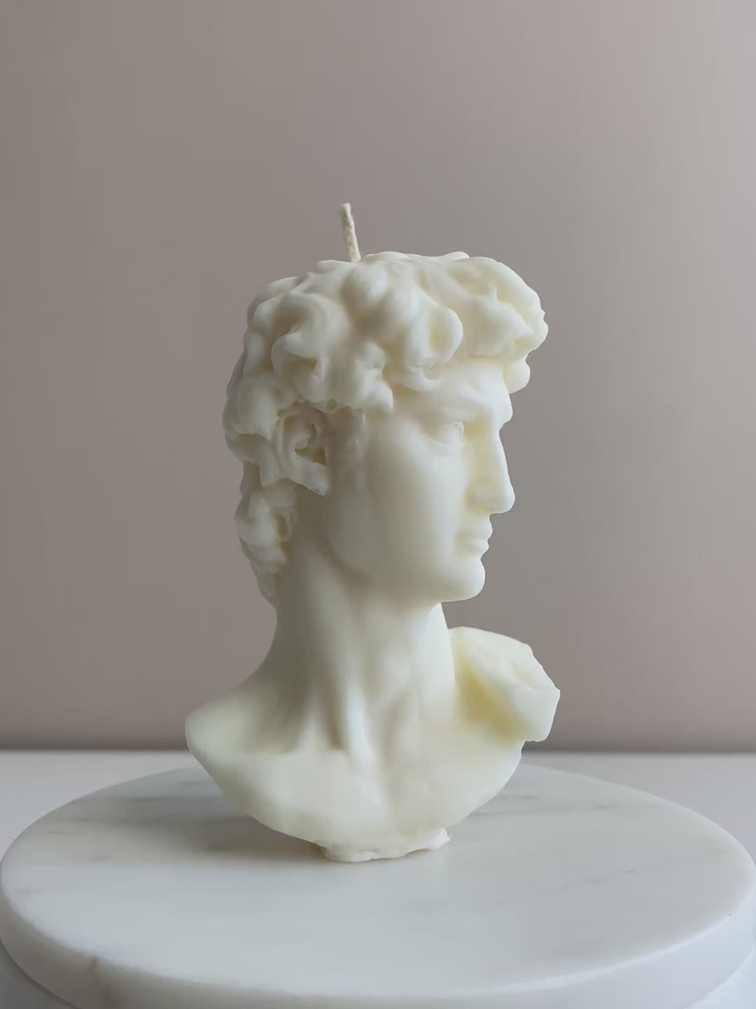 David Bust Candle