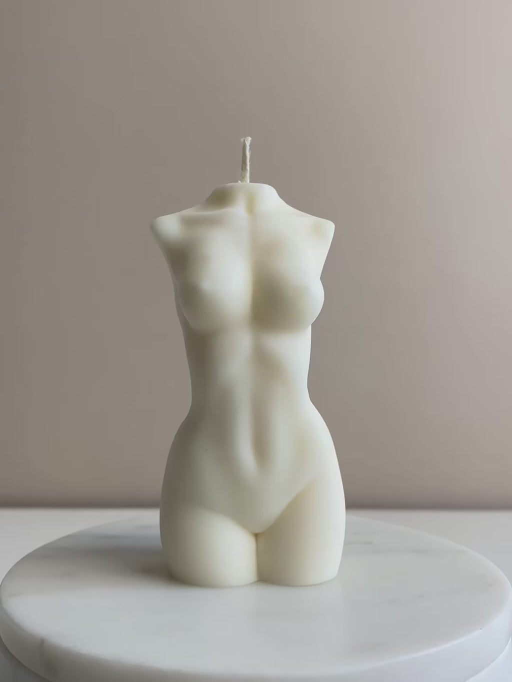 Female Torso Candle
