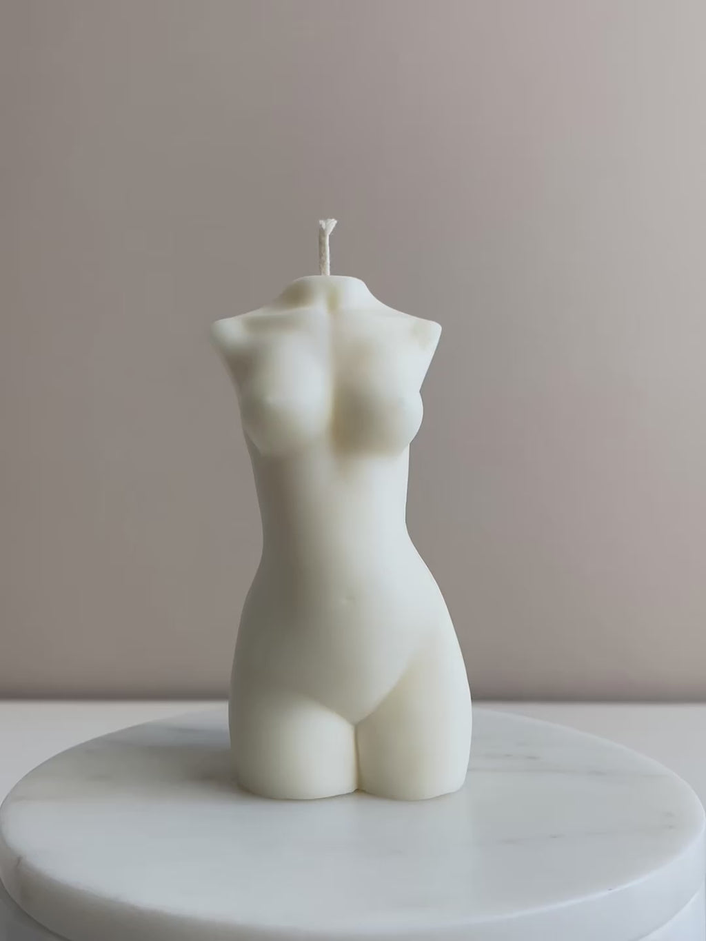 Pregnant Lady Torso Candle