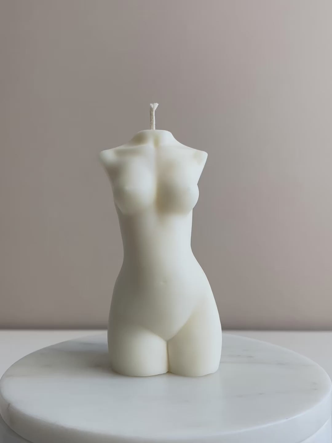 Pregnant Lady Torso Candle
