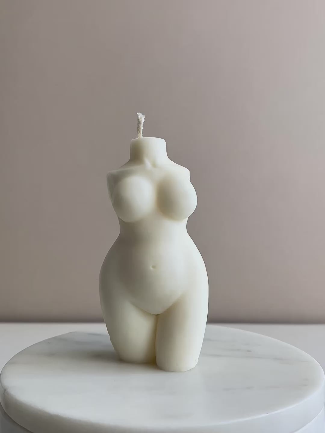 Curvy Lady Torso Candle
