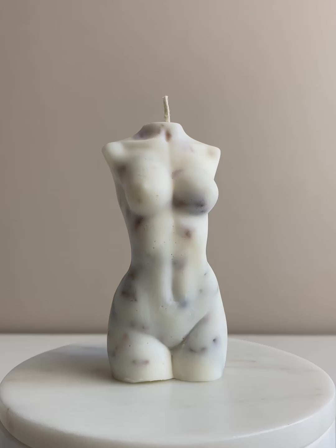 Damascus Rose Female Torso Candle