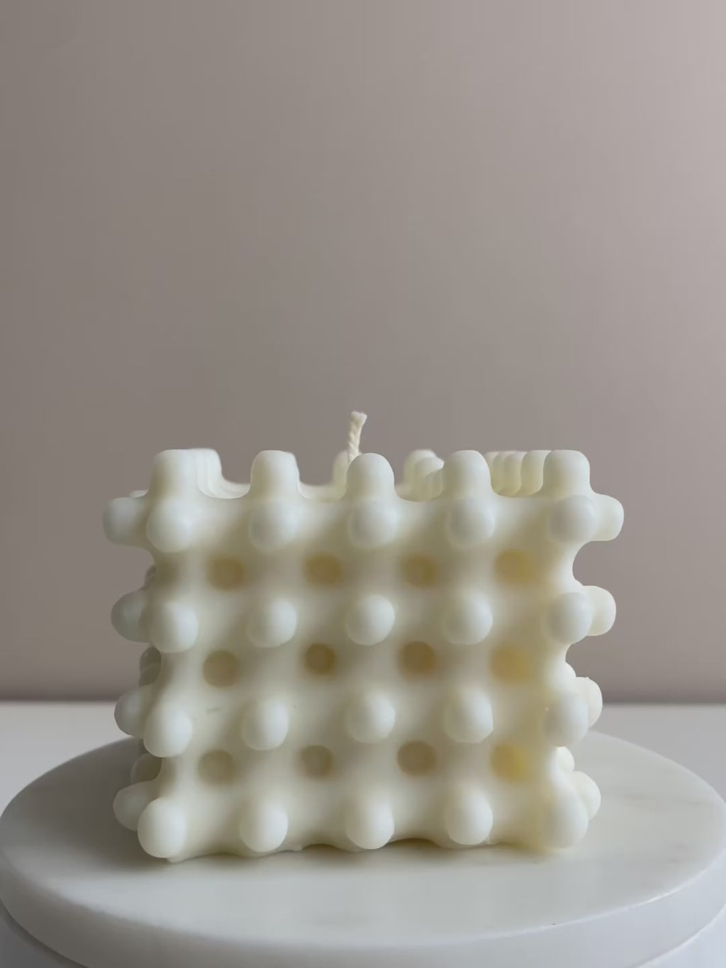 Large Nubbed Cube Candle